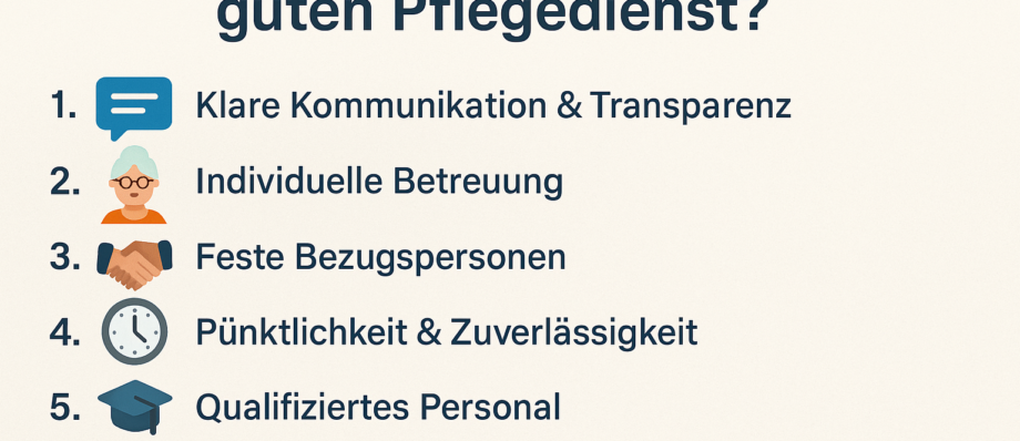 woran erkennt man einen guten pflegedienst